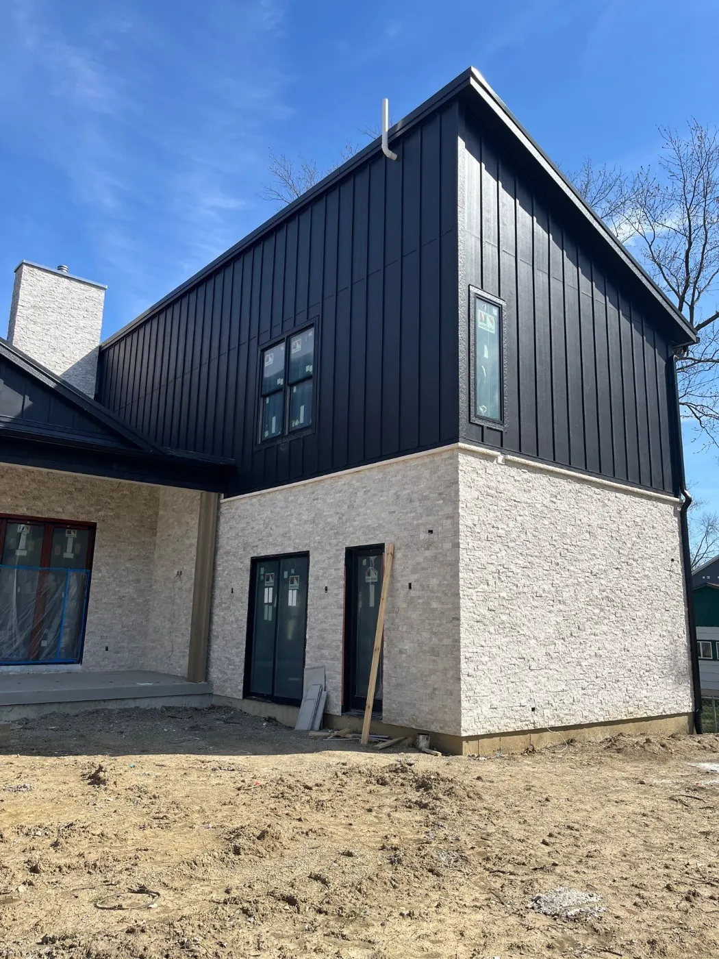 Fiber cement siding installed on a Sunblest Farms home